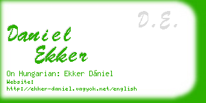 daniel ekker business card